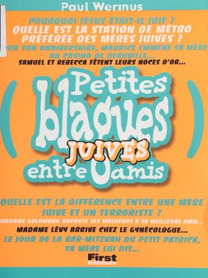 cover image of Petites blagues juives entre amis